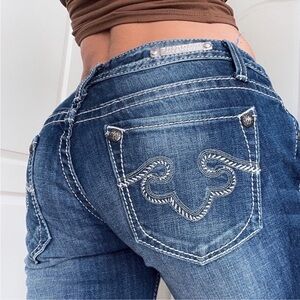 REROCK FOR EXPRESS skinny jeans size 8R mid rise y2K